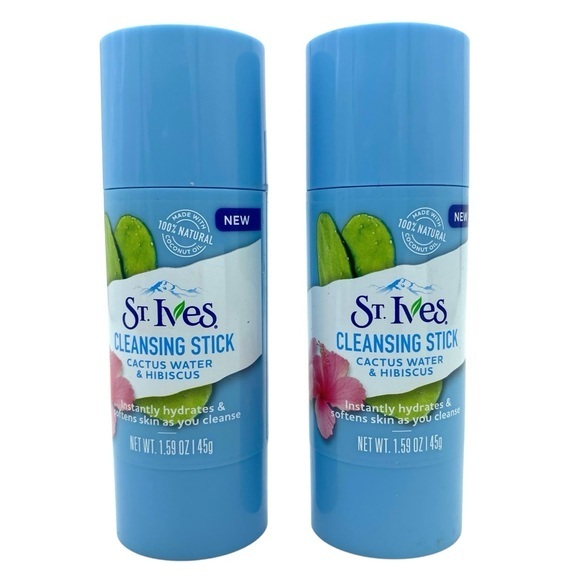St. Ives Cleansing Stick Cactus Water & Hibiscus Set Of 2 New - Picture 1 of 4